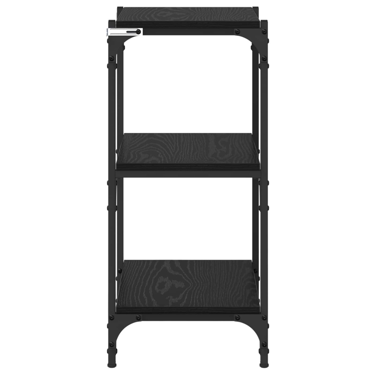 vidaXL Βιβλιοθήκη Μαύρη δρυς 40 x 33 x 70,5 εκ.