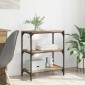 vidaXL Βιβλιοθήκη 3 επιπέδων 60 x 33 x 70,5 εκ. artisan δρυς