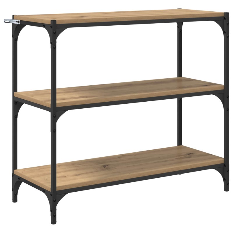 vidaXL Βιβλιοθήκη 3 επιπέδων 80 x 33 x 70,5 εκ. Artisan Oak
