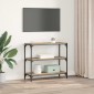 vidaXL Βιβλιοθήκη 3 επιπέδων 80 x 33 x 70,5 εκ. Artisan Oak