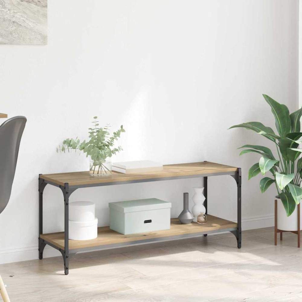vidaXL Ντουλάπι TV 2 επιπέδων 100x33x41εκ. Artisan Oak