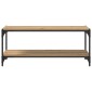 vidaXL Ντουλάπι TV 2 επιπέδων 100x33x41εκ. Artisan Oak