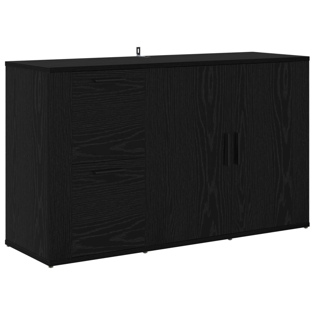 vidaXL Πλαϊνό γραφείο Μαύρη Οξυά 100 x 33 x 59.5 εκ.