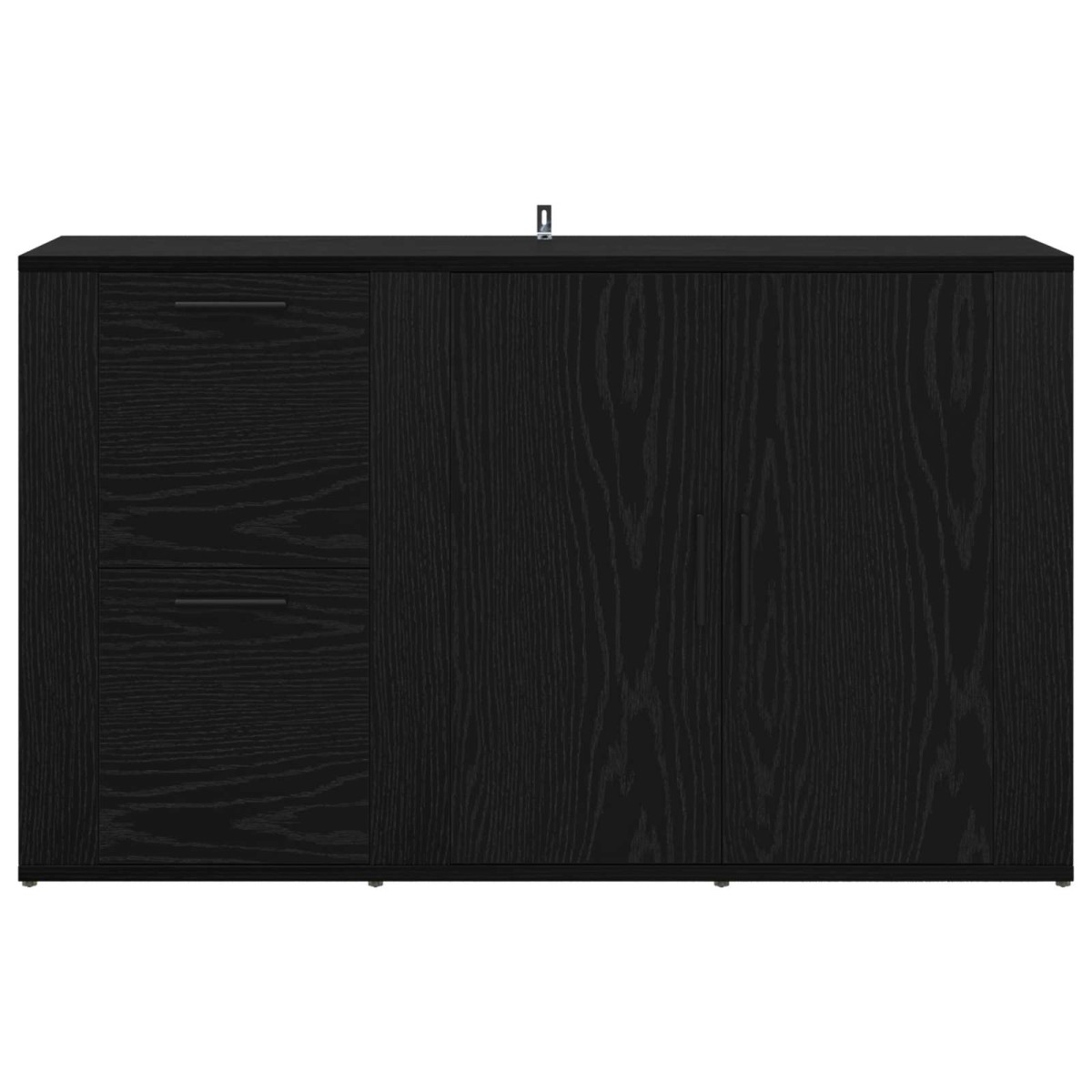 vidaXL Πλαϊνό γραφείο Μαύρη Οξυά 100 x 33 x 59.5 εκ.