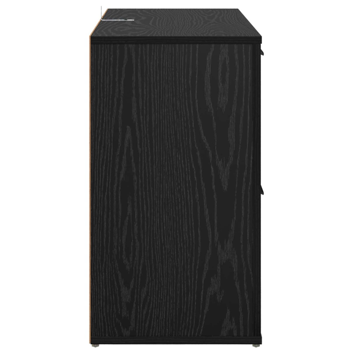 vidaXL Πλαϊνό γραφείο Μαύρη Οξυά 100 x 33 x 59.5 εκ.