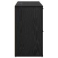 vidaXL Πλαϊνό γραφείο Μαύρη Οξυά 100 x 33 x 59.5 εκ.