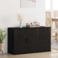 vidaXL Πλαϊνό γραφείο Μαύρη Οξυά 100 x 33 x 59.5 εκ.