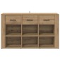 vidaXL Πλαϊνό γραφείο Artisan Oak 100 x 30 x 59,5 εκ