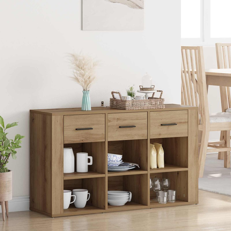 vidaXL Πλαϊνό γραφείο Artisan Oak 100 x 30 x 59,5 εκ