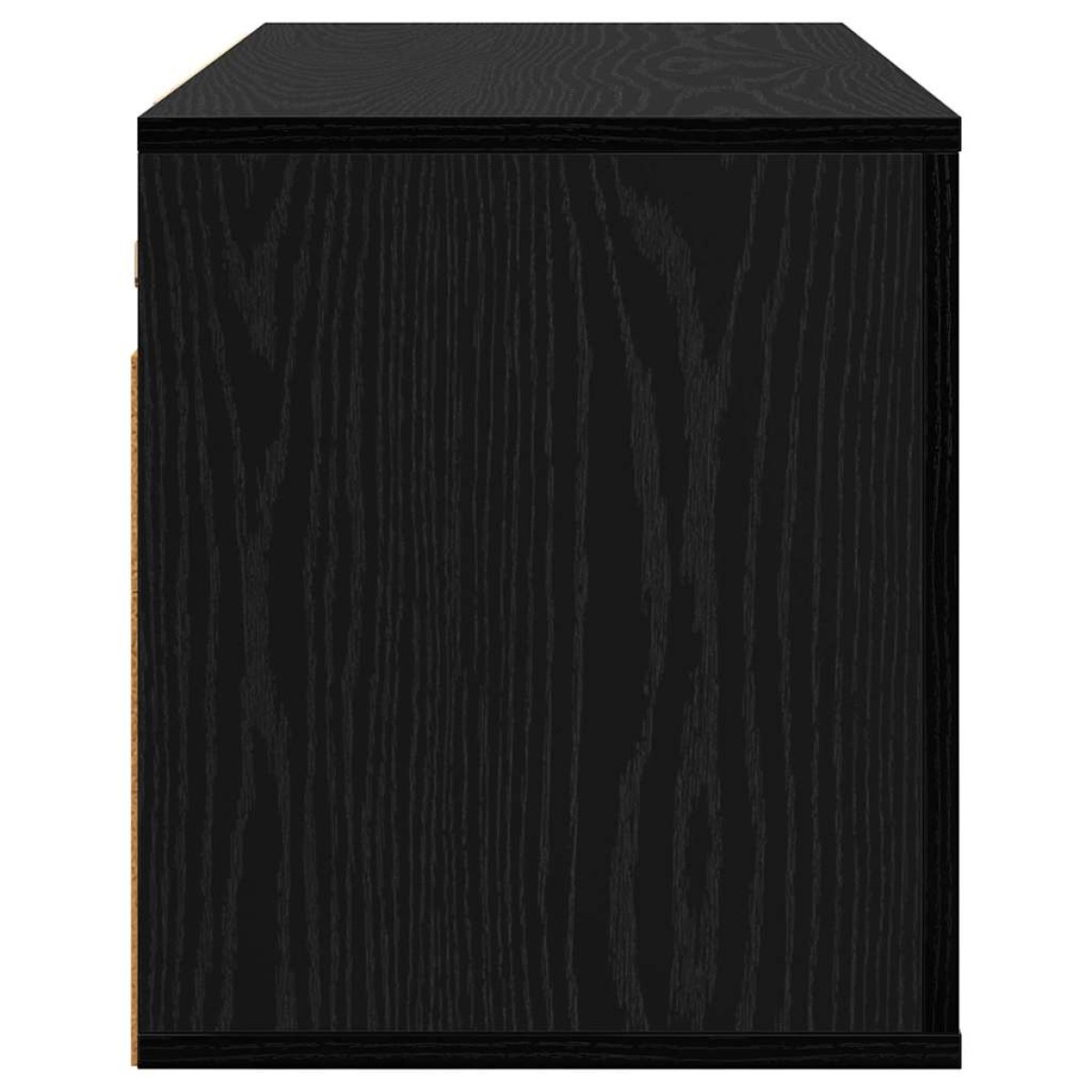 vidaXL Κρεμαστό Ντουλάπι Τηλεόρασης 80 x 34.5 x 40 εκ Μαύρη δρυς