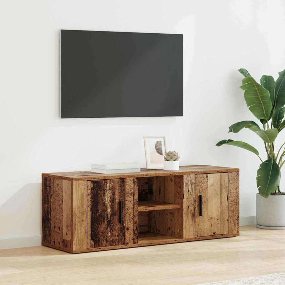 vidaXL Ντουλάπι TV 100 x 31,5 x 35 εκ Παλιό Ξύλο Επεξεργασμένο Ξύλο