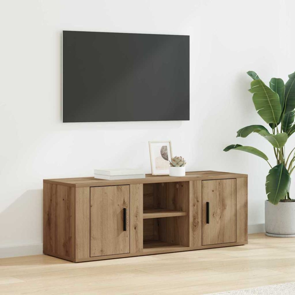 vidaXL Ντουλάπι TV 100 x 31,5 x 35 εκ Artisan Oak Επεξεργασμένο Ξύλο