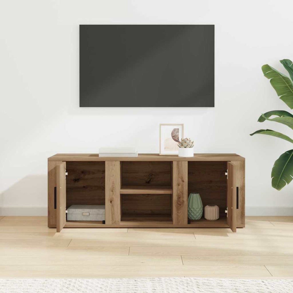 vidaXL Ντουλάπι TV 100 x 31,5 x 35 εκ Artisan Oak Επεξεργασμένο Ξύλο