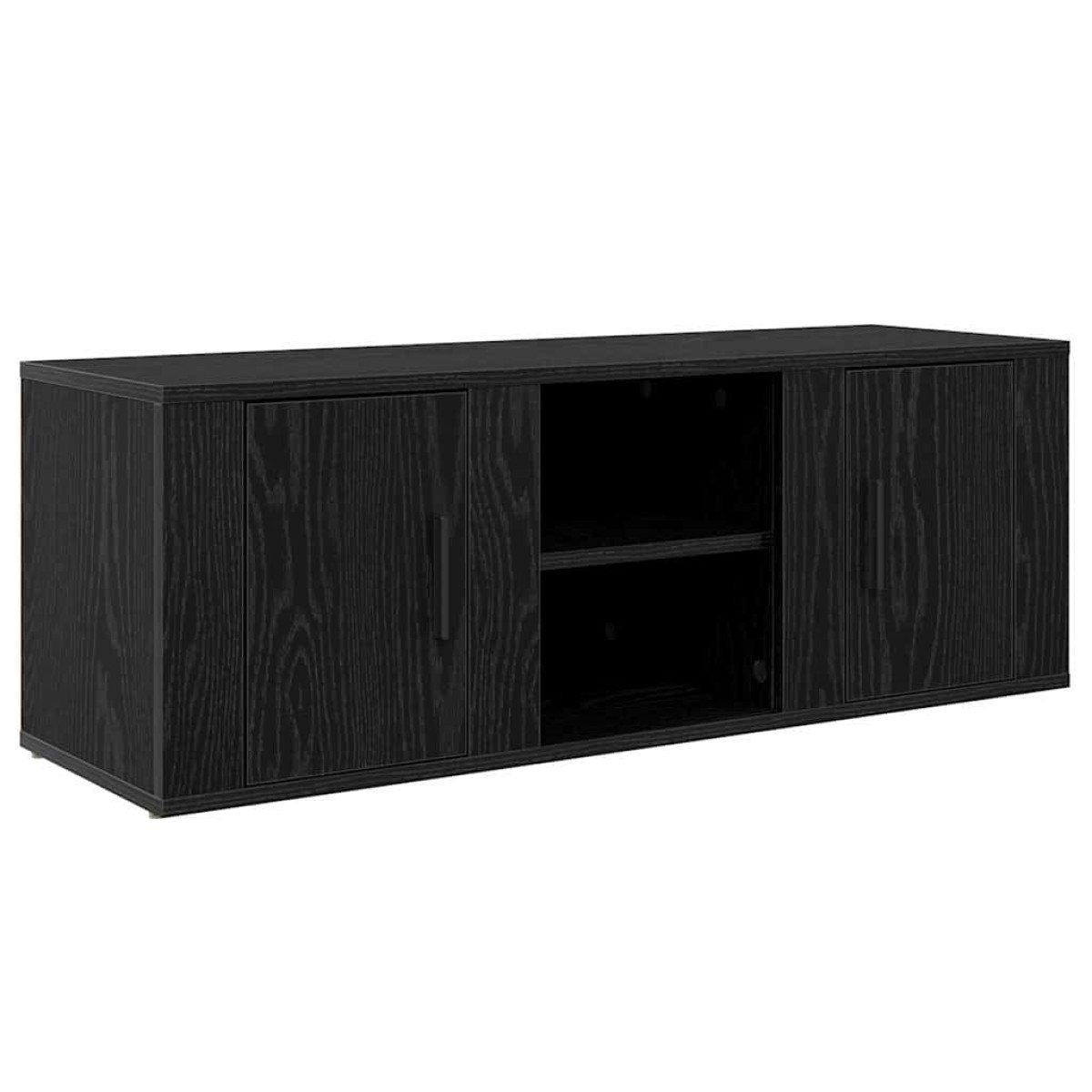 vidaXL Ντουλάπι TV 100 x 31,5 x 35 εκ Μαύρη Οξυά Επεξεργασμένο Ξύλο