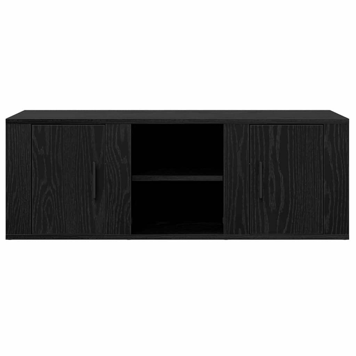 vidaXL Ντουλάπι TV 100 x 31,5 x 35 εκ Μαύρη Οξυά Επεξεργασμένο Ξύλο