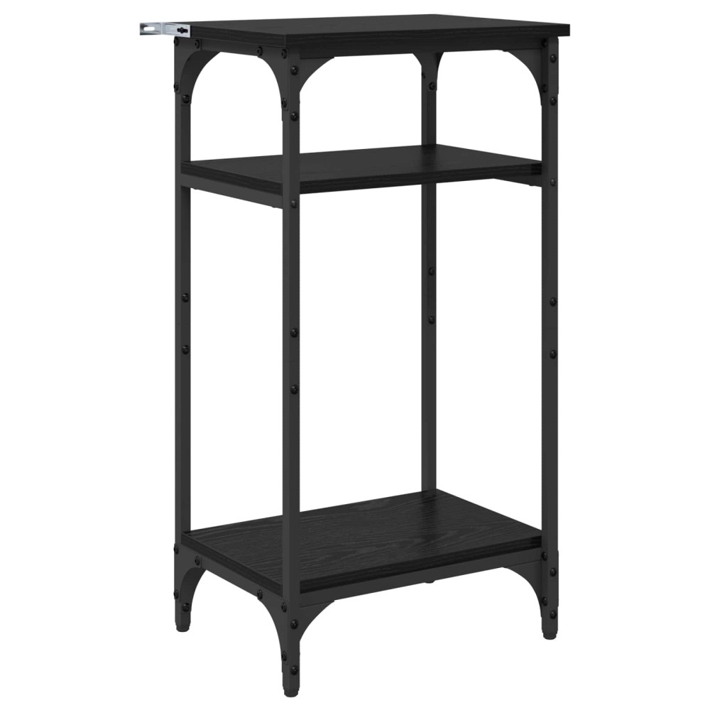 vidaXL Τραπεζάκι Πλευράς Μαύρη Οξυά 40 x 30 x 75 cm Επεξεργασμένο Ξύλο