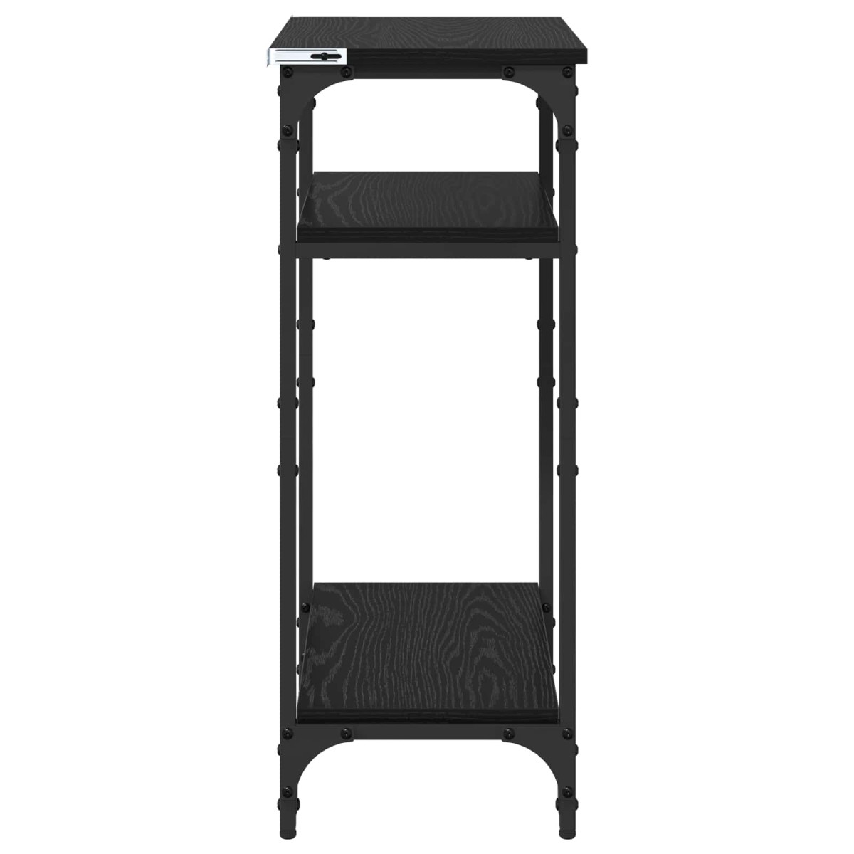 vidaXL Τραπεζάκι Πλευράς Μαύρη Οξυά 40 x 30 x 75 cm Επεξεργασμένο Ξύλο