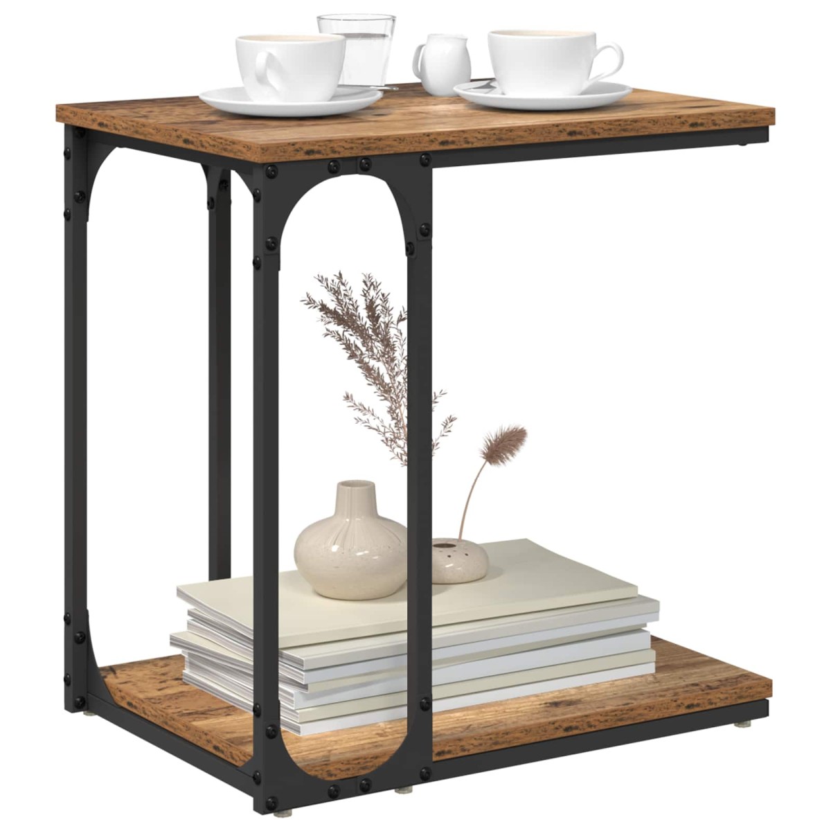 vidaXL Τραπεζάκι Πλευράς Παλιό Ξύλο 50 x 35 x 52 cm Επεξεργασμένο Ξύλο