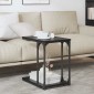 vidaXL Τραπεζάκι Πλευράς Μαύρη Οξυά 50 x 35 x 52 cm Επεξεργασμένο Ξύλο