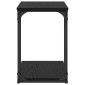 vidaXL Τραπεζάκι Πλευράς Μαύρη Οξυά 50 x 35 x 52 cm Επεξεργασμένο Ξύλο