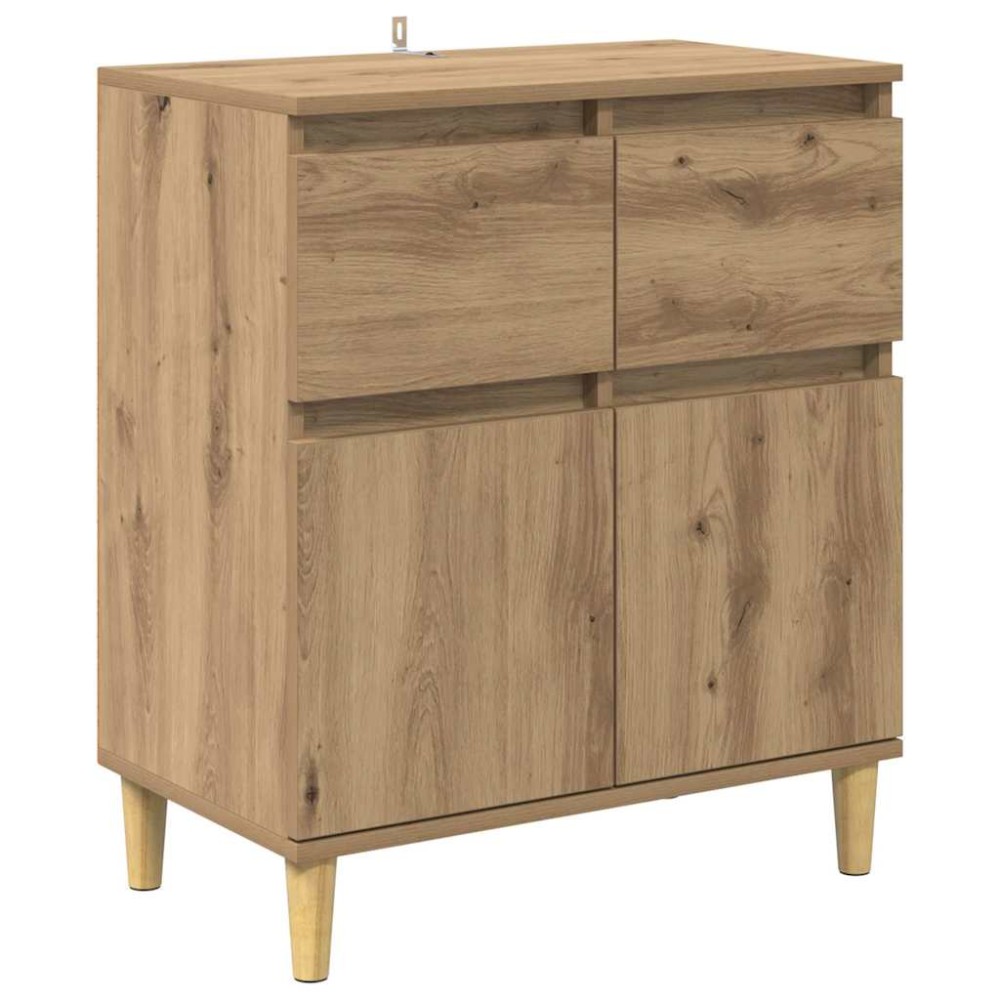 vidaXL Πλαϊνό γραφείο Artisan Oak 60 x 35 x 70 cm Επεξεργασμένο Ξύλο
