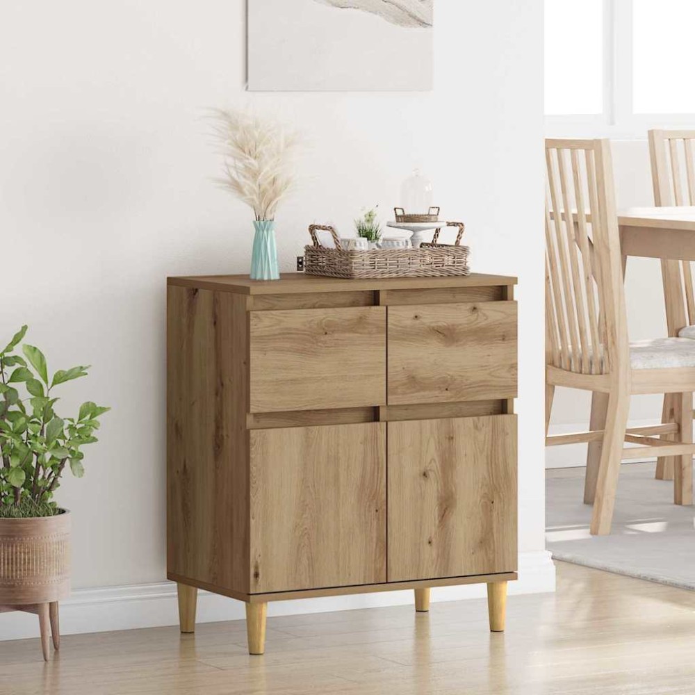 vidaXL Πλαϊνό γραφείο Artisan Oak 60 x 35 x 70 cm Επεξεργασμένο Ξύλο