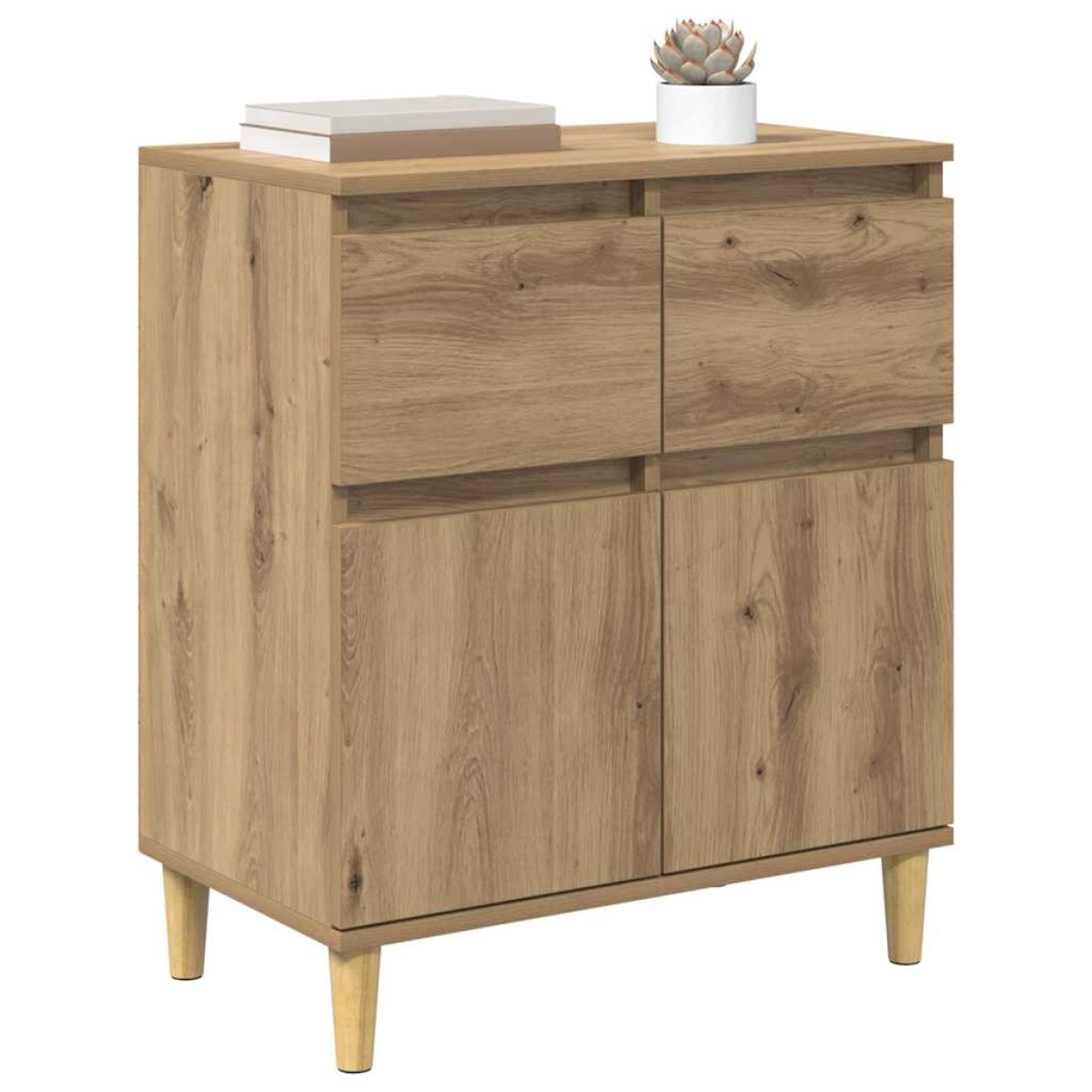 vidaXL Πλαϊνό γραφείο Artisan Oak 60 x 35 x 70 cm Επεξεργασμένο Ξύλο