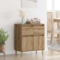 vidaXL Πλαϊνό γραφείο Artisan Oak 60 x 35 x 70 cm Επεξεργασμένο Ξύλο