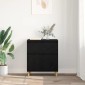 vidaXL Πλαϊνό γραφείο Μαύρη Οξυά 60 x 35 x 70 cm Επεξεργασμένο Ξύλο