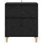 vidaXL Πλαϊνό γραφείο Μαύρη Οξυά 60 x 35 x 70 cm Επεξεργασμένο Ξύλο