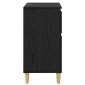 vidaXL Πλαϊνό γραφείο Μαύρη Οξυά 60 x 35 x 70 cm Επεξεργασμένο Ξύλο