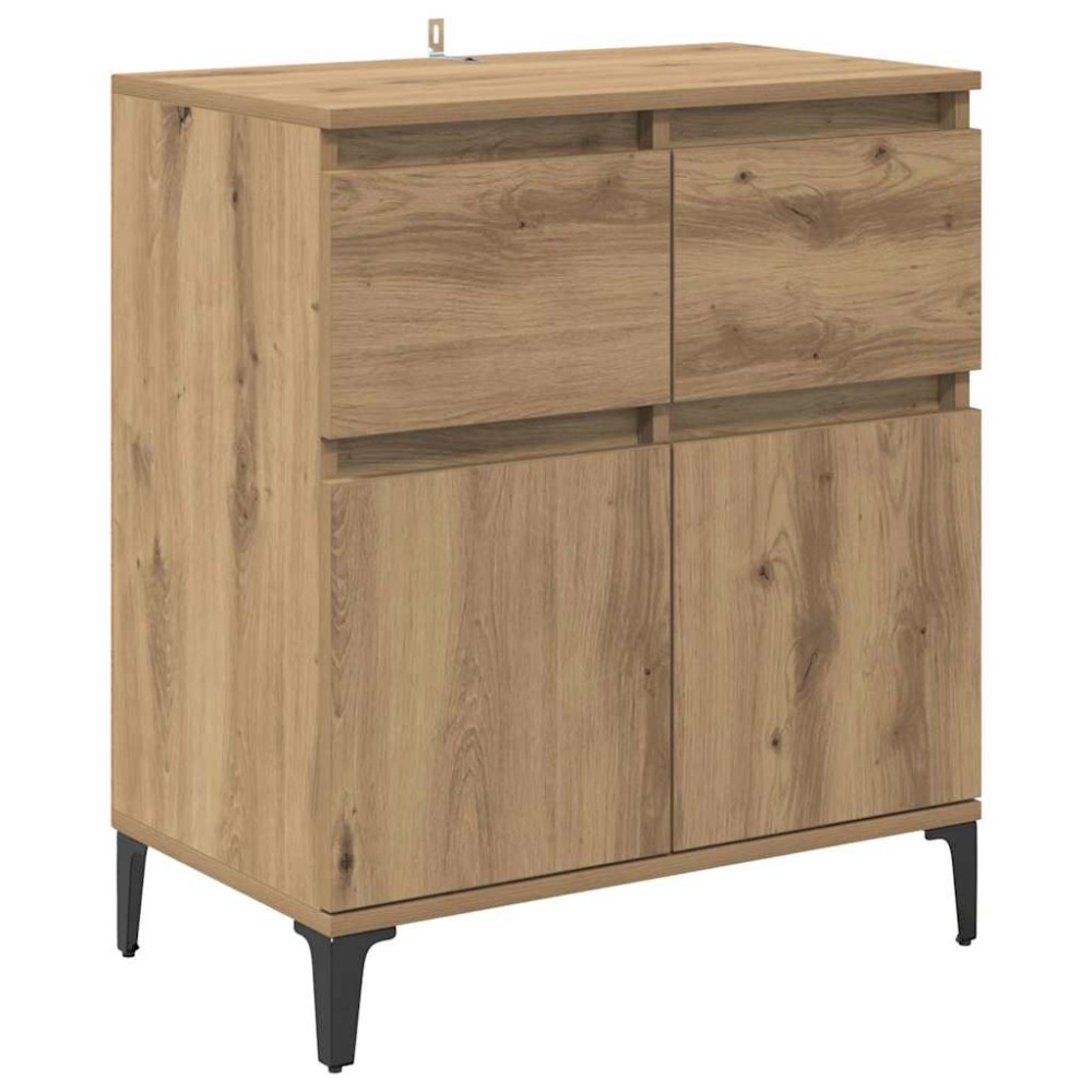 vidaXL Πλαϊνό γραφείο Artisan Oak 60 x 35 x 70 cm