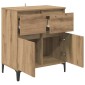 vidaXL Πλαϊνό γραφείο Artisan Oak 60 x 35 x 70 cm