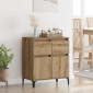 vidaXL Πλαϊνό γραφείο Artisan Oak 60 x 35 x 70 cm