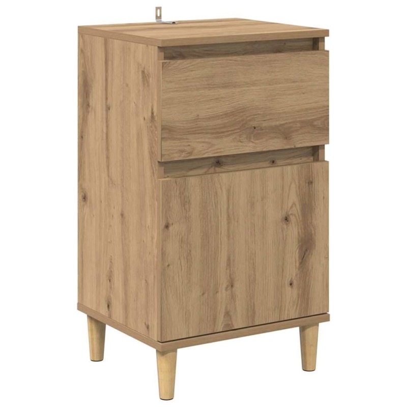 vidaXL Κομοδίνο Artisan Oak 40 x 35 x 70 εκ. Επεξεργασμένο Ξύλο