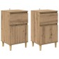 vidaXL Κομοδίνο 2 τεμ. Artisan Oak 40 x 35 x 70 εκ. Επεξεργασμένο Ξύλο