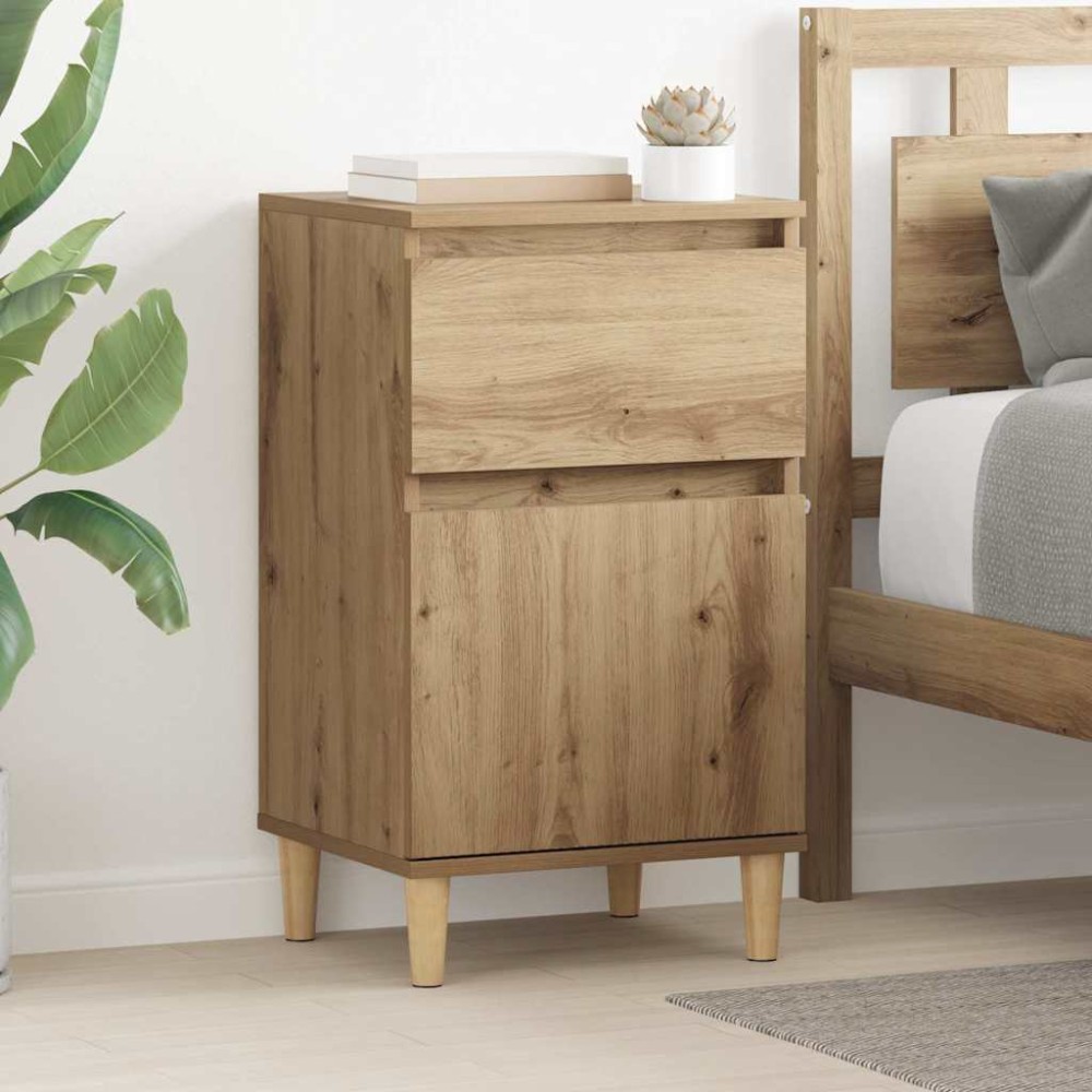 vidaXL Κομοδίνο 2 τεμ. Artisan Oak 40 x 35 x 70 εκ. Επεξεργασμένο Ξύλο