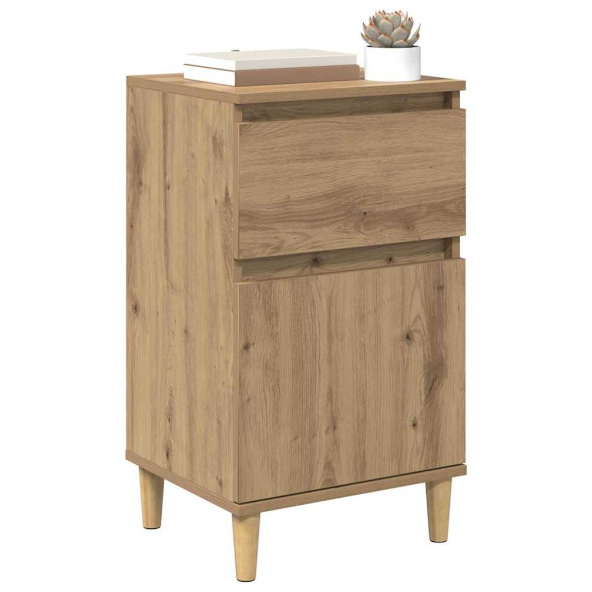 vidaXL Κομοδίνο 2 τεμ. Artisan Oak 40 x 35 x 70 εκ. Επεξεργασμένο Ξύλο