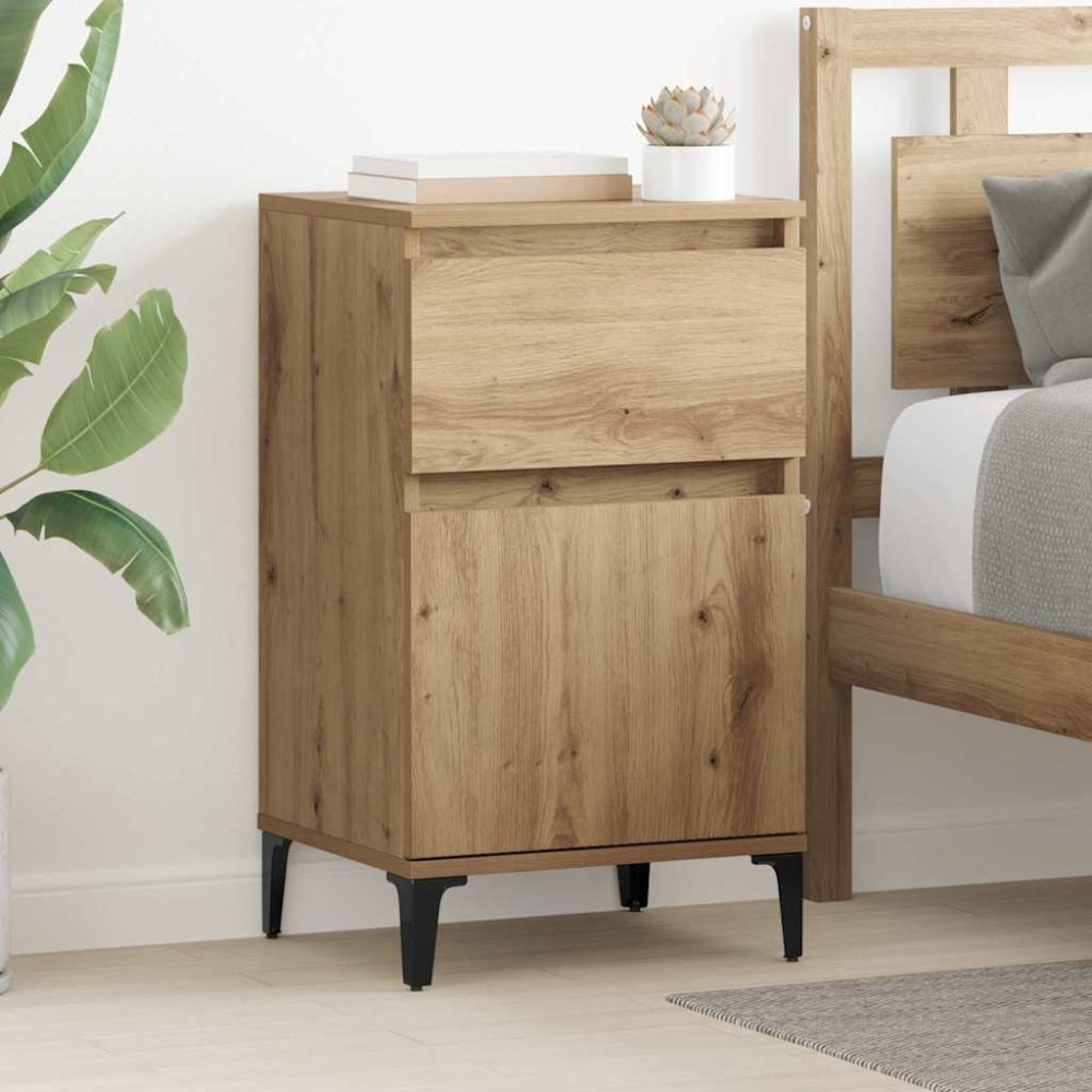 vidaXL Κομοδίνο Artisan Oak 40 x 35 x 70 εκ. Επεξεργασμένο Ξύλο