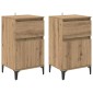 vidaXL Κομοδίνο 2 τμχ. Artisan Oak 40 x 35 x 70 εκ. Επεξεργασμένο Ξύλο