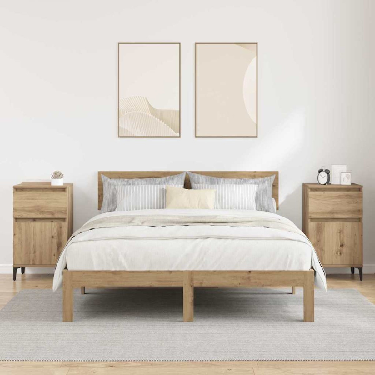 vidaXL Κομοδίνο 2 τμχ. Artisan Oak 40 x 35 x 70 εκ. Επεξεργασμένο Ξύλο