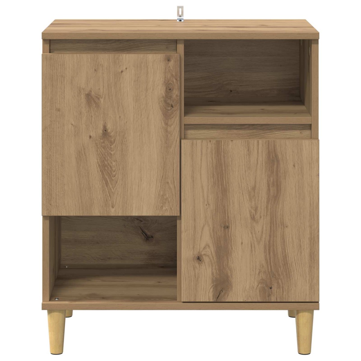 vidaXL Πλαϊνό γραφείο artisan δρυς 35 x 60 x 70 εκ Επεξεργασμένο Ξύλο