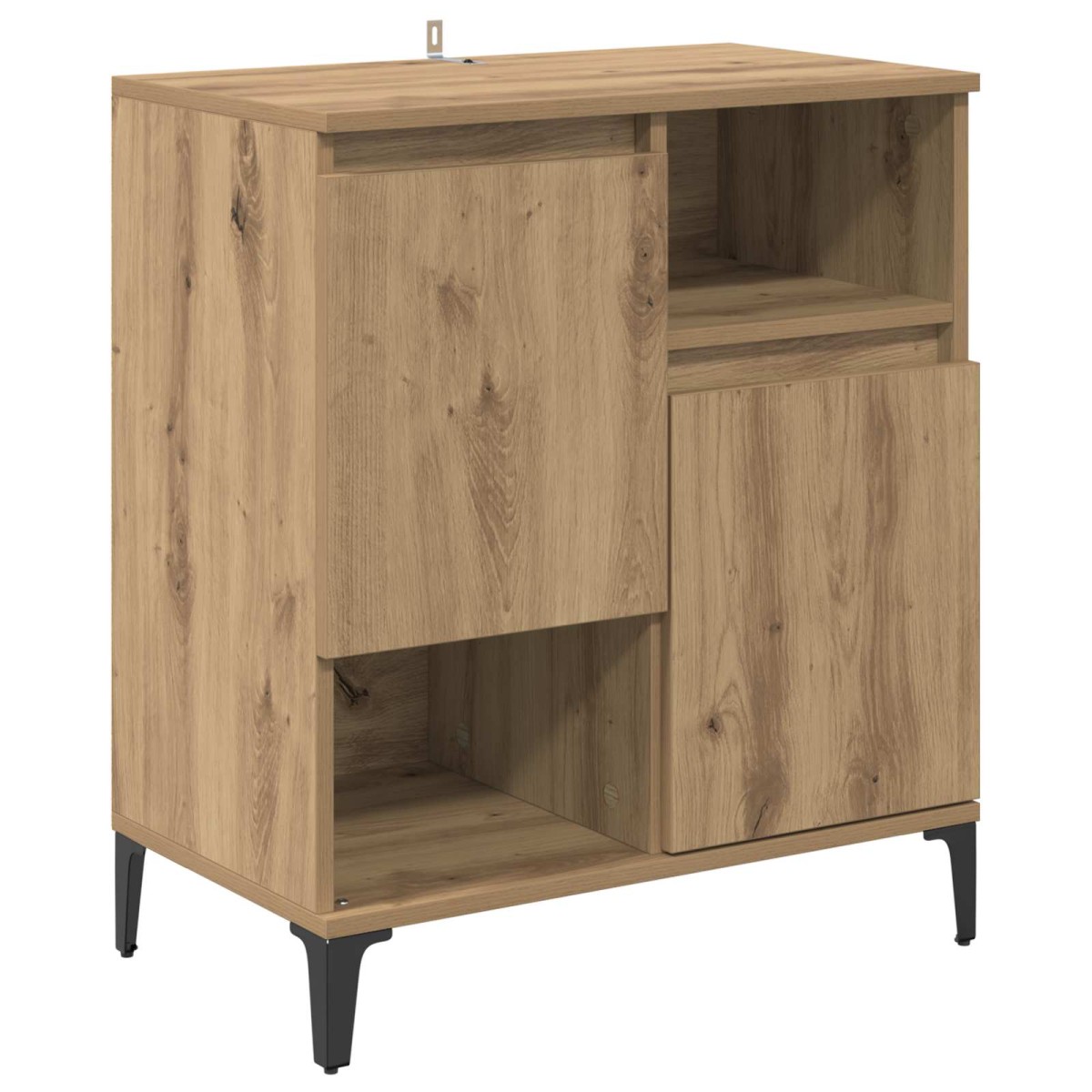 vidaXL Πλαϊνό γραφείο Artisan Oak 60 x 35 x 70 cm Επεξεργασμένο Ξύλο