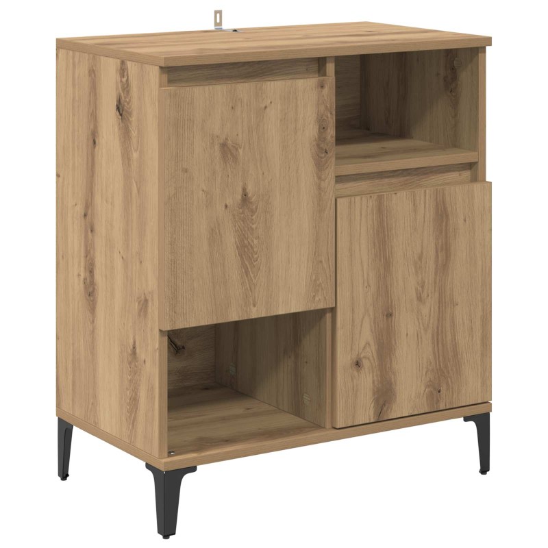 vidaXL Πλαϊνό γραφείο Artisan Oak 60 x 35 x 70 cm Επεξεργασμένο Ξύλο