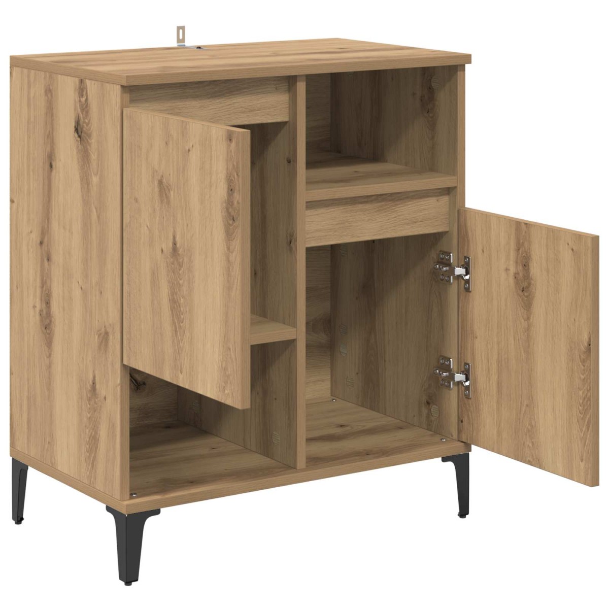 vidaXL Πλαϊνό γραφείο Artisan Oak 60 x 35 x 70 cm Επεξεργασμένο Ξύλο
