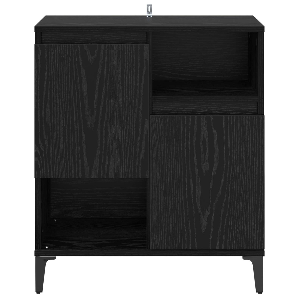 vidaXL Πλαϊνό γραφείο Μαύρη Οξυά 60 x 35 x 70 cm Επεξεργασμένο Ξύλο