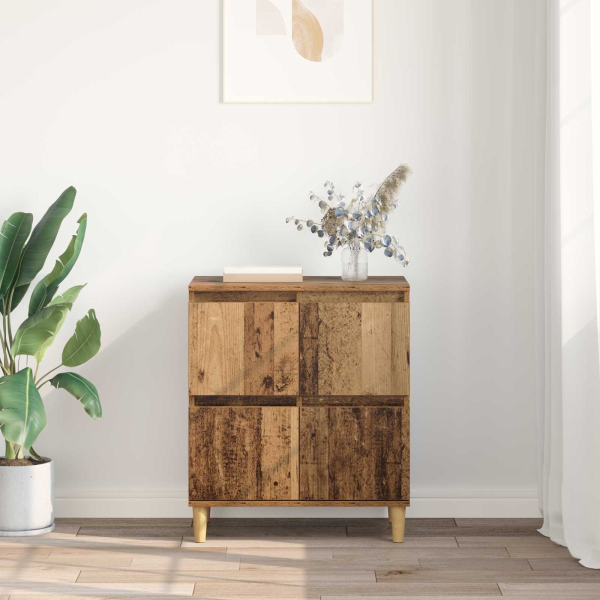 vidaXL Πλαϊνό γραφείο Παλιό Ξύλο 60 x 35 x 70 cm Επεξεργασμένο Ξύλο