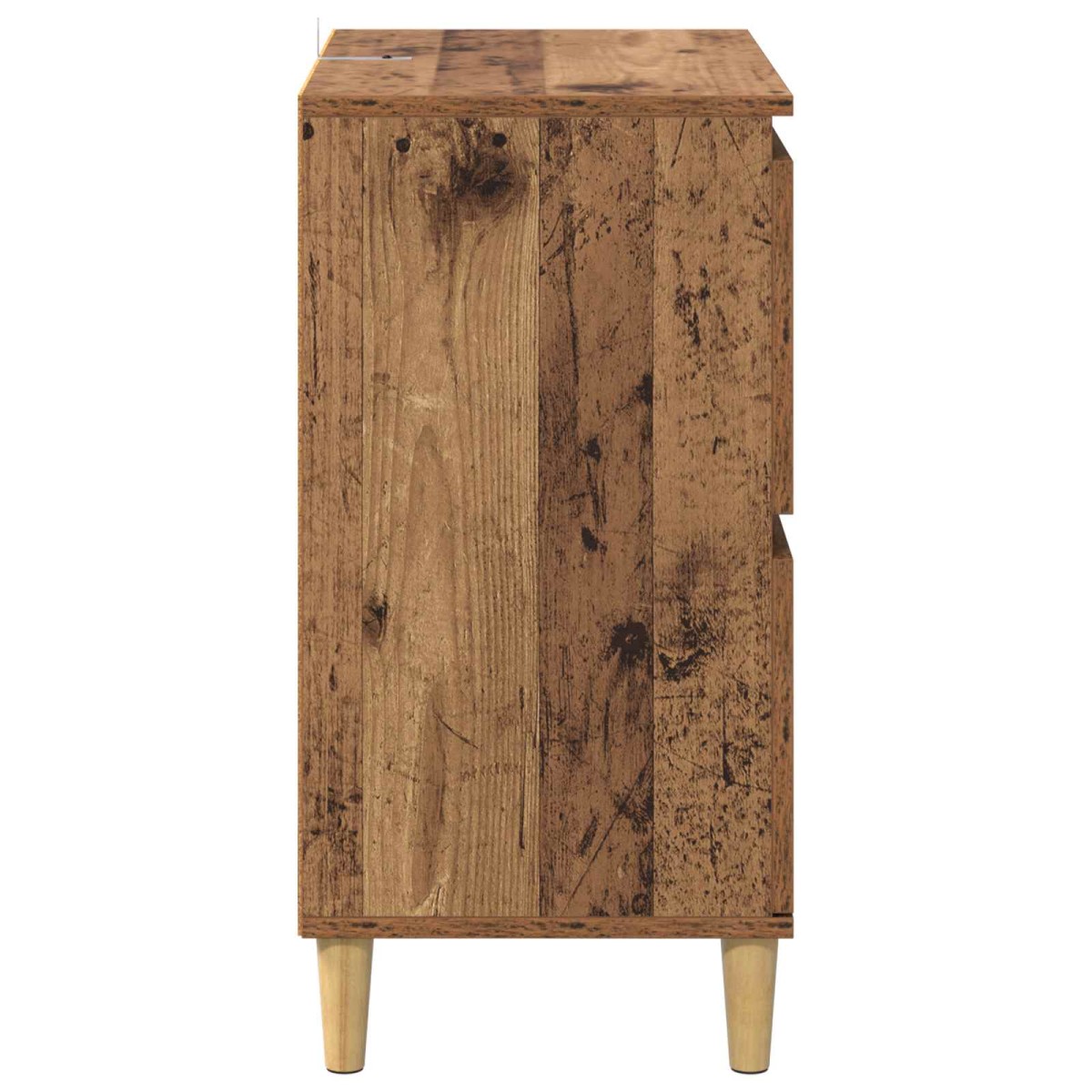 vidaXL Πλαϊνό γραφείο Παλιό Ξύλο 60 x 35 x 70 cm Επεξεργασμένο Ξύλο