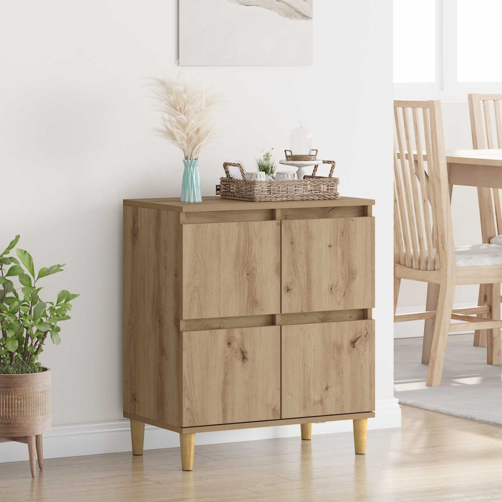 vidaXL Πλαϊνό γραφείο Artisan Oak 60 x 35 x 70 cm Επεξεργασμένο Ξύλο