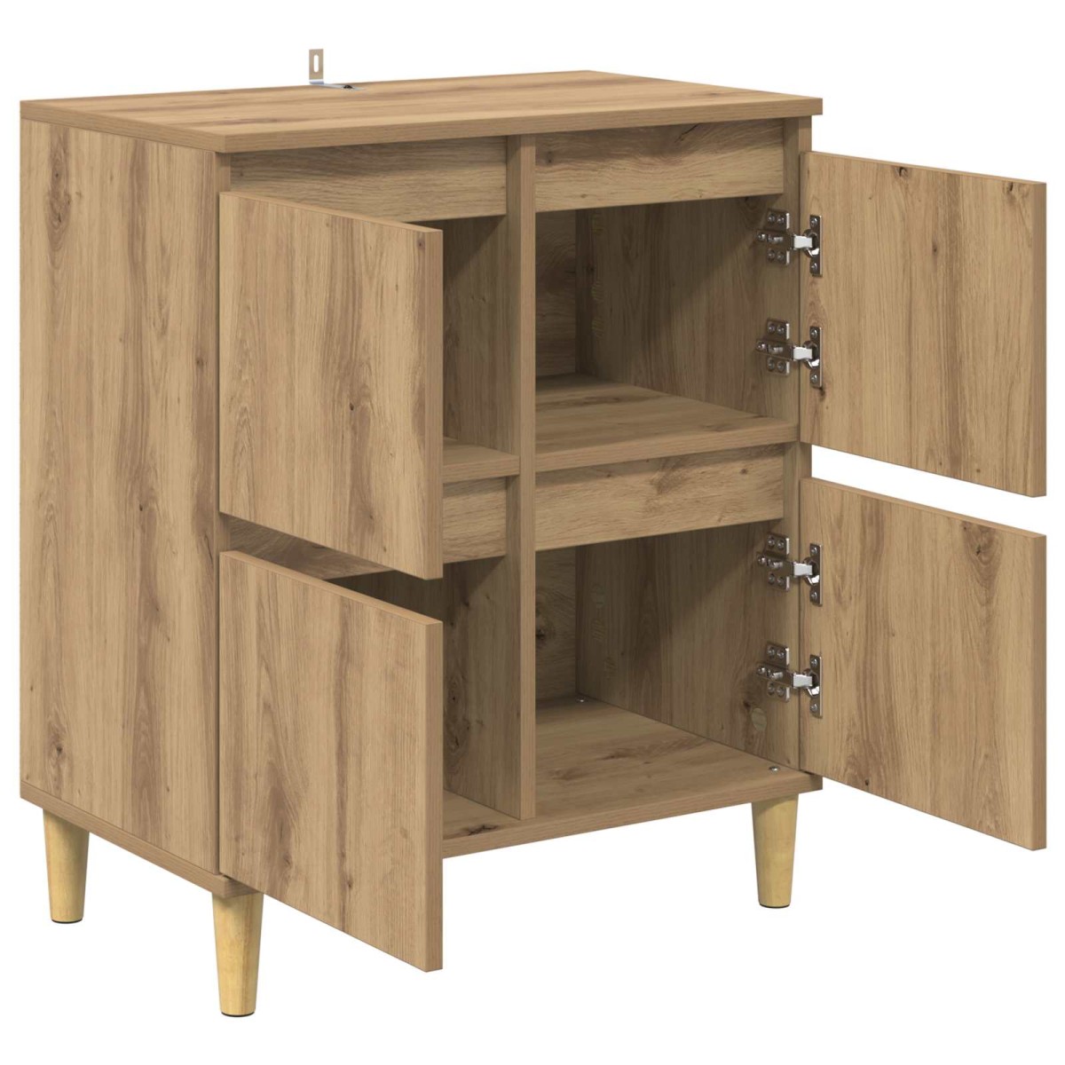 vidaXL Πλαϊνό γραφείο Artisan Oak 60 x 35 x 70 cm Επεξεργασμένο Ξύλο